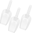 IMIKEYA 3pcs Thickened Acrylic Ice Shovel Rice Scoop Ice Scoop Shovel for Driveway