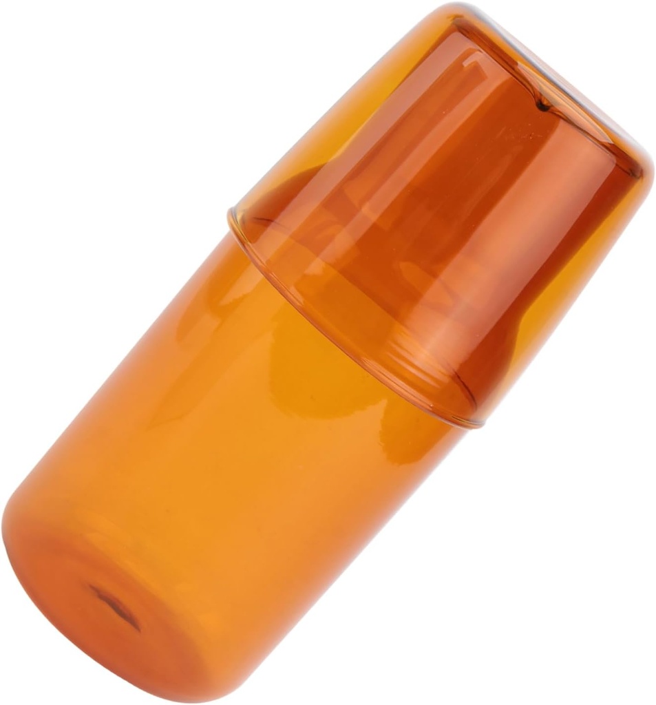 1 Set Glass Cup and Water Kettle Set Premium Glass Drinking Tools for Home Office Hotel Capacity Water Bottle and Cup Kit for Cold Beverages