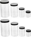 Garneck 8pcs Storage Containers for Pantry Food Storage Jars Lids Honey Sugar Foods Sealed Can Nut Container Cookie Jar for Kitchen