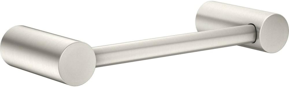 Moen YB0486BN Align 9-Inch Modern Hand -Towel Bar, Brushed Nickel