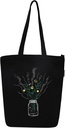 earthsave Canvas Tote Bag for Women|Printed Multipurpose Cotton Bags|Cute Hand Bag for Girls|Best for College, Travel, Grocery| Reusable Shopping Bag|Eco-Friendly Tote Bag |Print :Bottle Vase