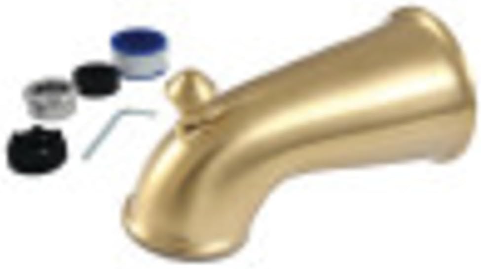Kingston Brass K1275A7 6 in. Universal Tub Spout with Diverter, Brushed Brass