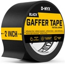 Gaffer Tape 2 Inch x 1 Pack Black Gaffing Tapes, Heavy Duty No Residue, Matte Finish, Non-Reflective, Multipurpose Premium Heavy Duty Black Frog Tape, Strong Fabric Floor Tape