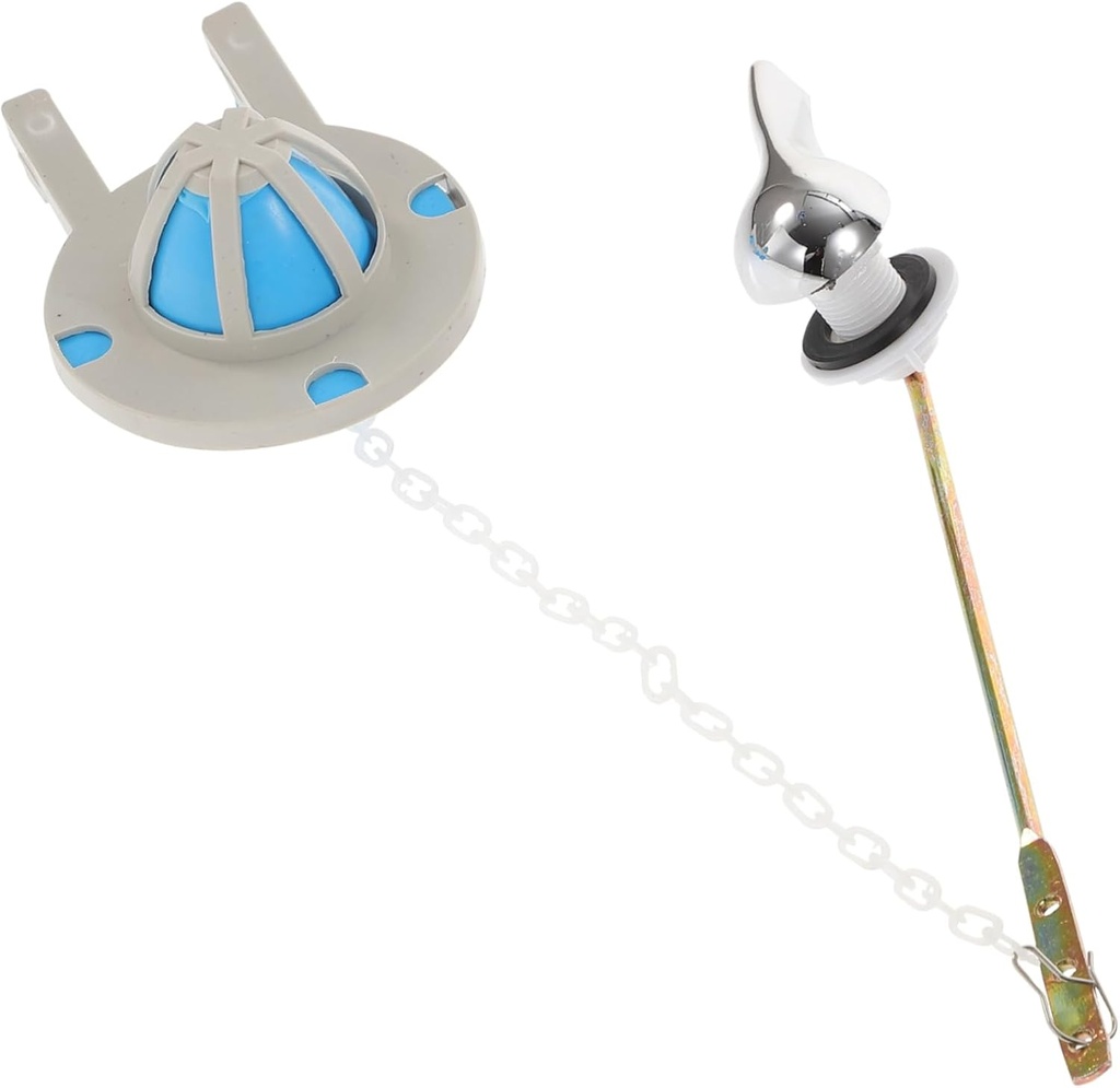 HOMSFOU 2pcs Toilet Tank Handle Flush Lever Replacement with Flappers Easy Installation and Water-Saving