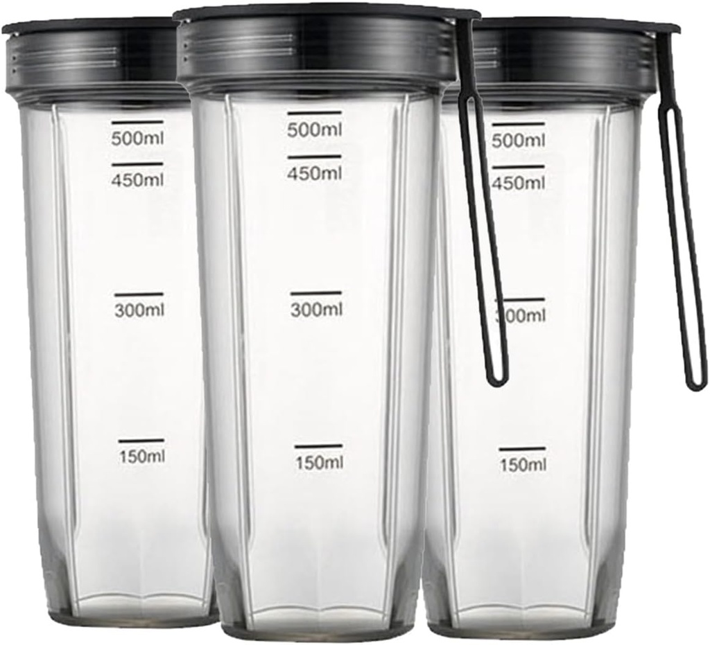 Blender Jar,plastic Cup,Compatible For Xiaomi Pinlo,Blender Mini Portable Juicer Fruit Vegetable Mixer Ice Crusher Grinder(3pcs)