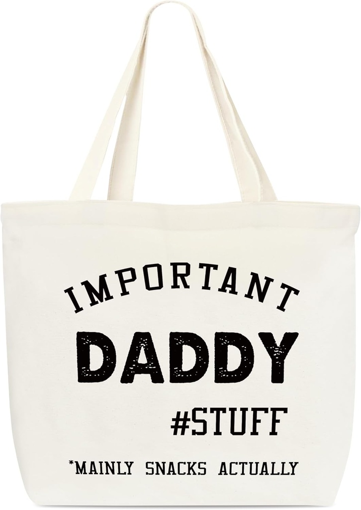 Canvas Tote Bag, Important Stuff Tote Bag, Library Shoulder Bag For Men Women