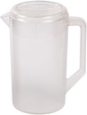 HERF Plastic Pitcher Pot Jug with Lid for Hot/Cold Water, Ice Tea and Juice, 2.3L, Transparent