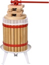 Fruit Wine Press-4.8gallon/18l 100% Natural Oak Vintage Traditional Juicer Oil/Sugar Cane Juicer/Cider/Grape Press Machine Press For Juice Maker With Pole Handle Bar For Kitchen Home (3.17Gallon/12L)