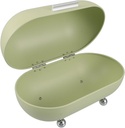 Ciieeo Retro Bread Storage Box for Kitchen Counter Organizer for Home Office School Stylish Vintage Design Storage for Bread and More