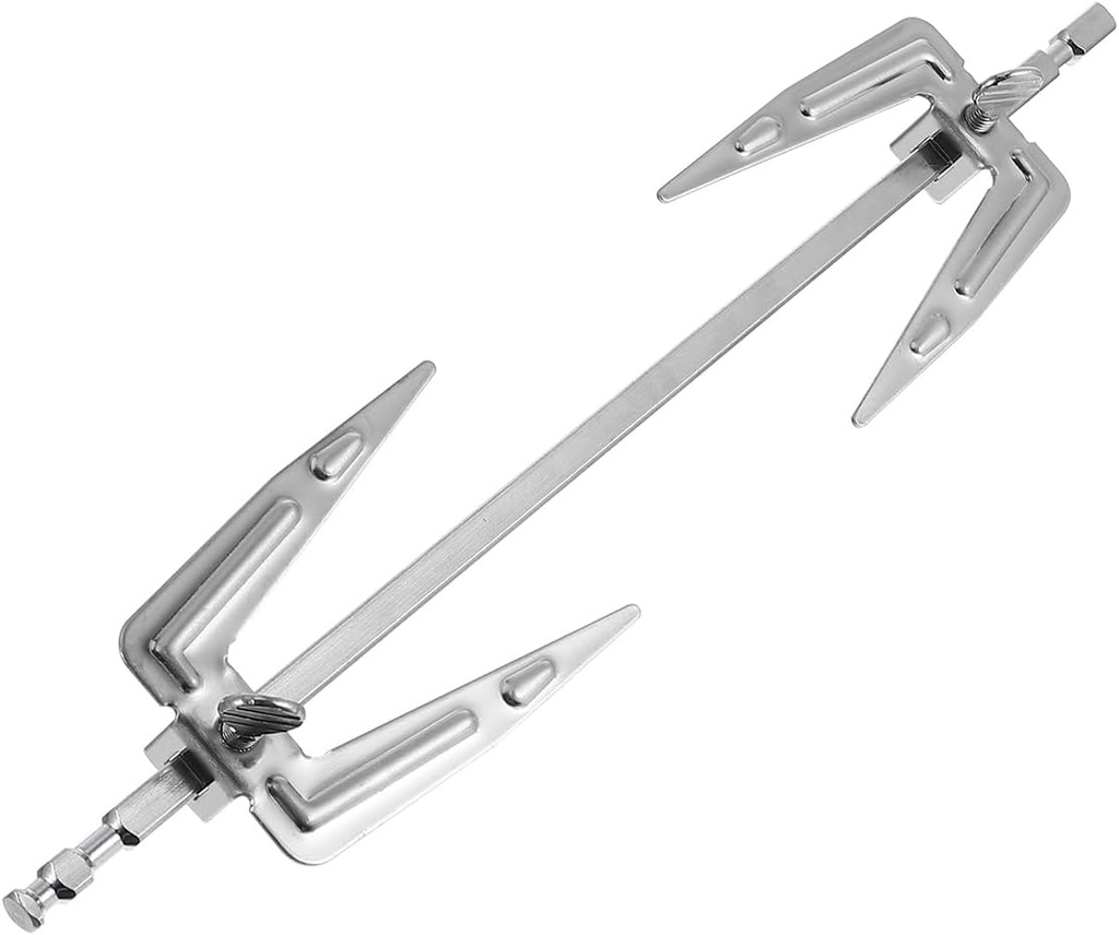 FRCOLOR Stainless Steel Air Fryer Fork Universal Roast Chicken Fork Fish Grilling Rotisserie Meat s Air Fryer Accessories for BBQ Home Kitchen Outdoor 9.8inx1.9in