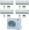 Generic GREE Multi+ Ultra Series 42,000 BTU 4-Zone Universal Floor/Ceiling 12K+12K+12K+24K Ductless Mini-Split System