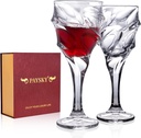 11oz Crystal Wine Gglasses Set with Luxury Gift Box Red Wine Set of 2 -Wedding Gift for Men or Women(Space wine glasses)