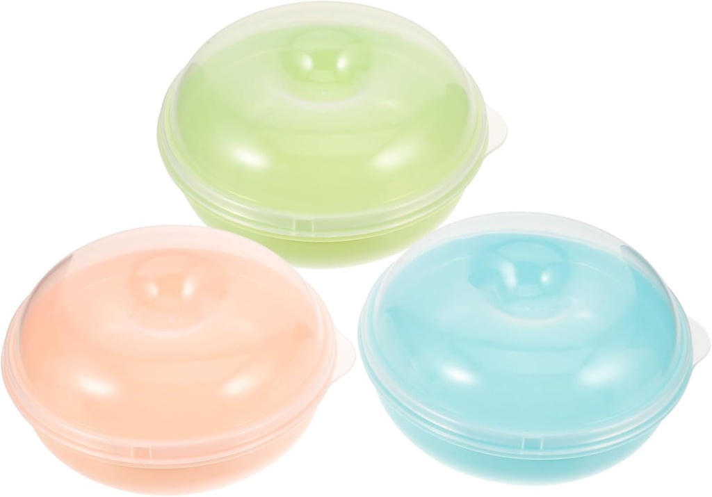 3Pcs Airtight Bread Storage Container Box Set Microwave Safe Plastic Bread Keeper Lid for Kitchen Countertop Organization