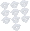 10pcs Clear Dessert Boxes Transparent Cake and Cupcake Containers for Treats Pastries and Sandwiches Pet Packaging for Storage