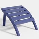 FONTOI Adirondack Ottoman, HDPE Plastic Adirondack Chair Footstool, All Weather Outdoor Footrest for Patio, Backyard, Lawn, Fire Pits, Navy Blue
