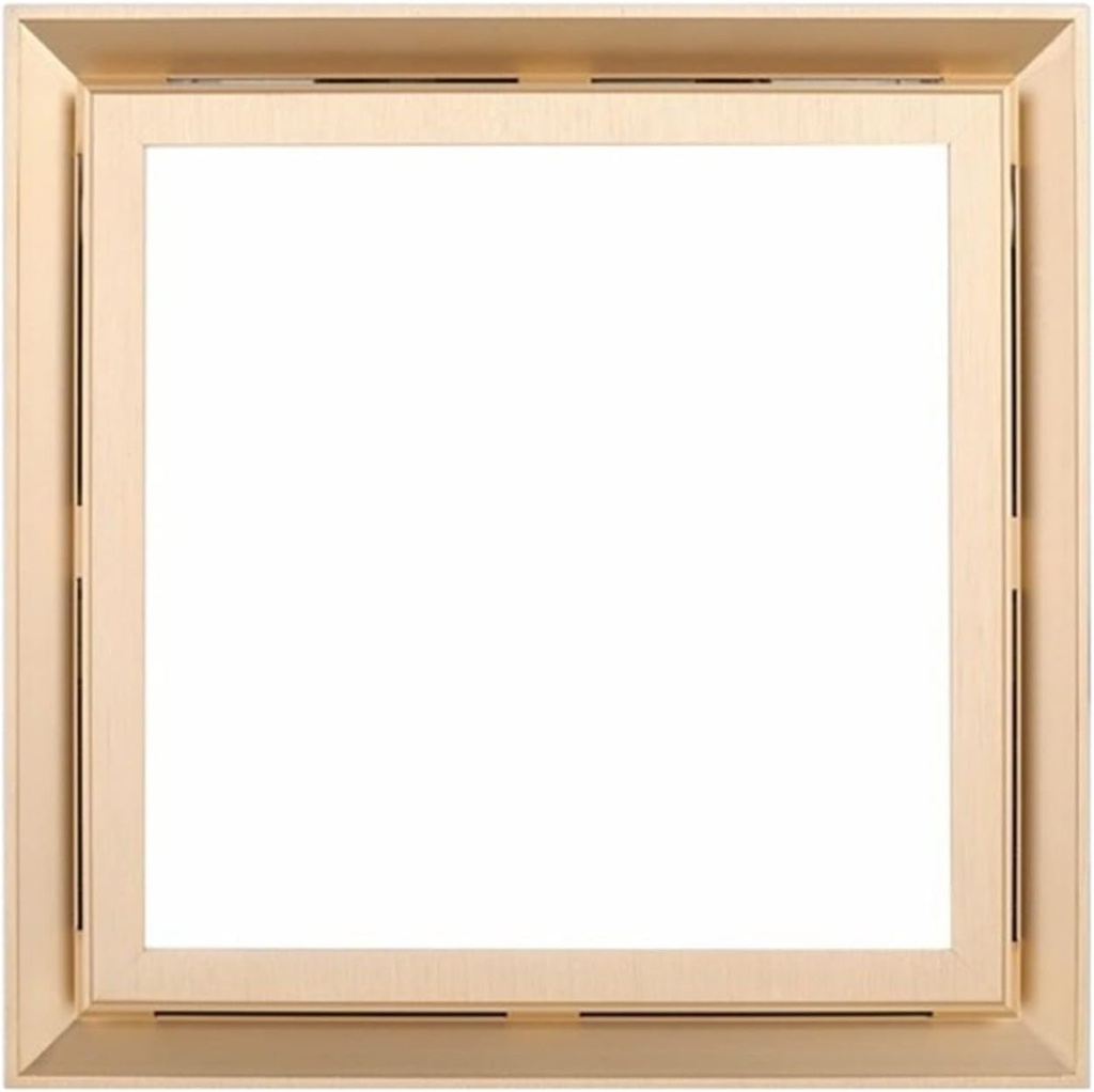 Ventilation Fan Integrated Ceiling LED Lighting 2 in 1 Silent Exhaust Fan with 30x30cm Ceiling Fan Light for Bathroom, Modern Design, Gold