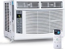 6000 BTU Window Air Conditioner with WiFi, Smart Window AC Unit with Remote & App Control & Timer Function & Easy Install Kit, for Rooms Up to 350 Square Feet, 115V/60Hz, White