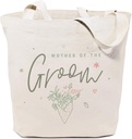 The Cotton & Canvas Co. Modern Wedding, Beach, Shopping and Travel Reusable Shoulder Tote and Handbag
