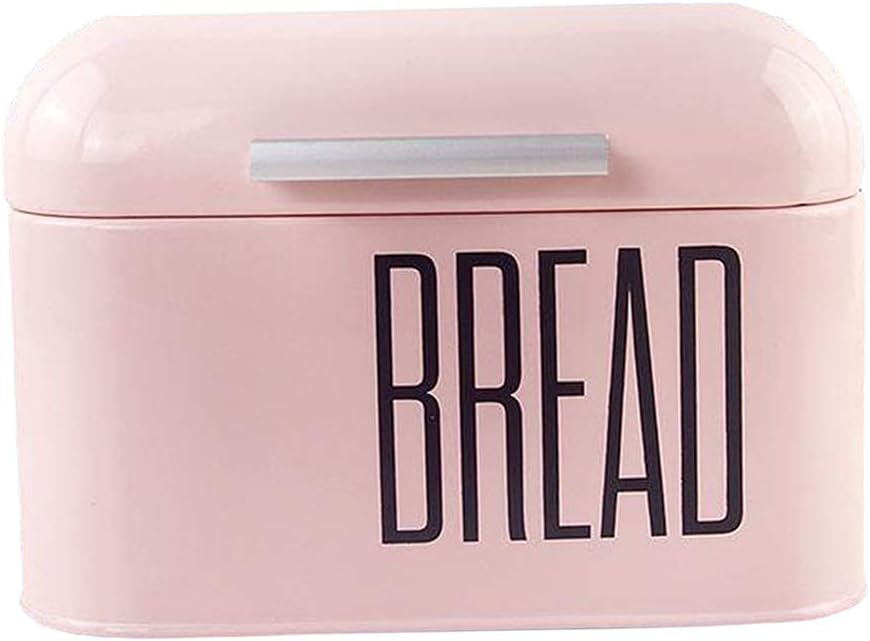 qiuqiu Countertop Thicken Bread Bin Storage Box with Lid for Loaves Pastries Cakes Biscuits 2.5L Large Capacity-Pink