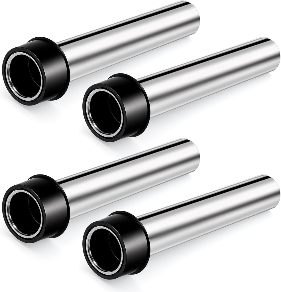 4 Piece 7.48'' Bar Sink Overflow Pipe Brass Bar Sink Stopper Strainer Pipe Overflow Plug with Rubber Ring Bathroom Pipes Fittings for Kitchen Commercial 1.75 Inch Drains