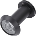 jojofuny 200Degree Pure Copper Theft Cat Eye Door Viewer with Wide Angle Optical Lens Thickness Design Removable Cover for Enhanced Security Black