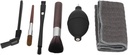 Brush, 6pcs Coffee Machine Brush Set Brushes, Air Blower and Towel Coffee Brush for Baking Or Tea Sets