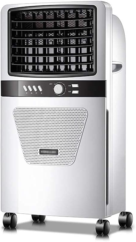 Air Coolers Evaporative Coolers Air Conditioner Portable Evaporative Small Misting Noiseless Personal Fan Humidifier Fan Bladeless Quiet for Office Dorm Room(Free Ice Tray) (Color : Whit