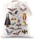 G2TUP Bat Tote Bag - Bat Lover Night Shopping Bag Themed Gifts