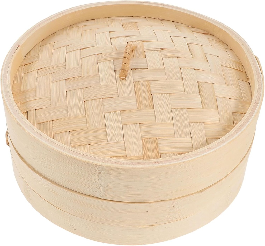 1Set Steamer with Lid Kitchen Cooking Tool for Dumplings Fish Vegetables High Temperature Resistant Food Steamer for Healthy Meals