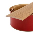 Floor Transition Strip, Self-Adhesive Vinyl Flooring Cover Strips, Floor Flat Divider Strip for Joining Floor Gaps, Carpet Threshold Transition; 2" Wide-Brown Wood Grain (10Ft)