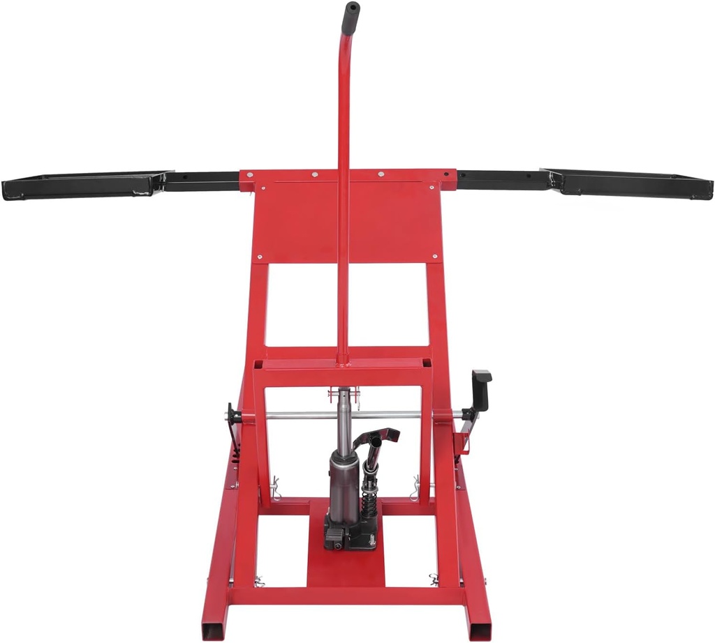 Lawn Mower Lift, Lawn Mower Jack for Maintenance and Repair 500lbs Lifting Capacity Zero Turn Mower Lift Car Lift Adjustable Wheel Span for Lifting and Repairing Garden Tractors, Lawn Mowers