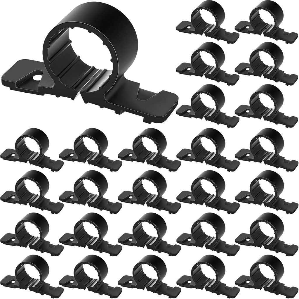 100 Pack 3/4 Inch Black Pipe Supports Suspension Clamp Pipe Clamps Pex Clamps for Pex, Copper, Cpvc