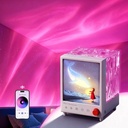 Northern Lights Projector with Bluetooth, 7 Colors Galaxy Projector for Bedroom, Water Ripple Mood Lighting White Noise Christmas Gifts for Teen Girls