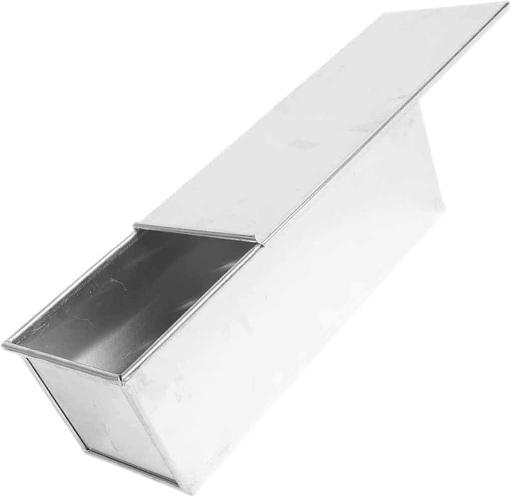 600g Bread Mold for Baking Loaf Baking Pan Lid Toast Mold Reusable Toast Pan Loaf Smooth Edges Kitchen Bread Box