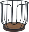 Generic Coffee Filter Holder Basket Container, Coffee Filter Storage Rack Coffee Pod Holder for Travel, Countertop, Kitchen Decor Large, black