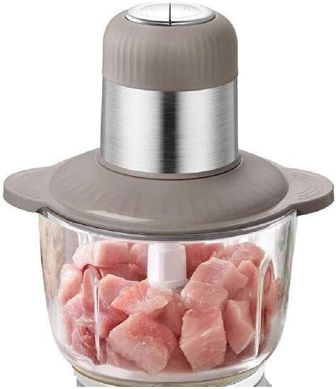 Electric Meat Grinder Meat Grinder, Food Chopper 2L Stainless Steel Food Processor for Meat, Vegetables, Fruits and Nuts