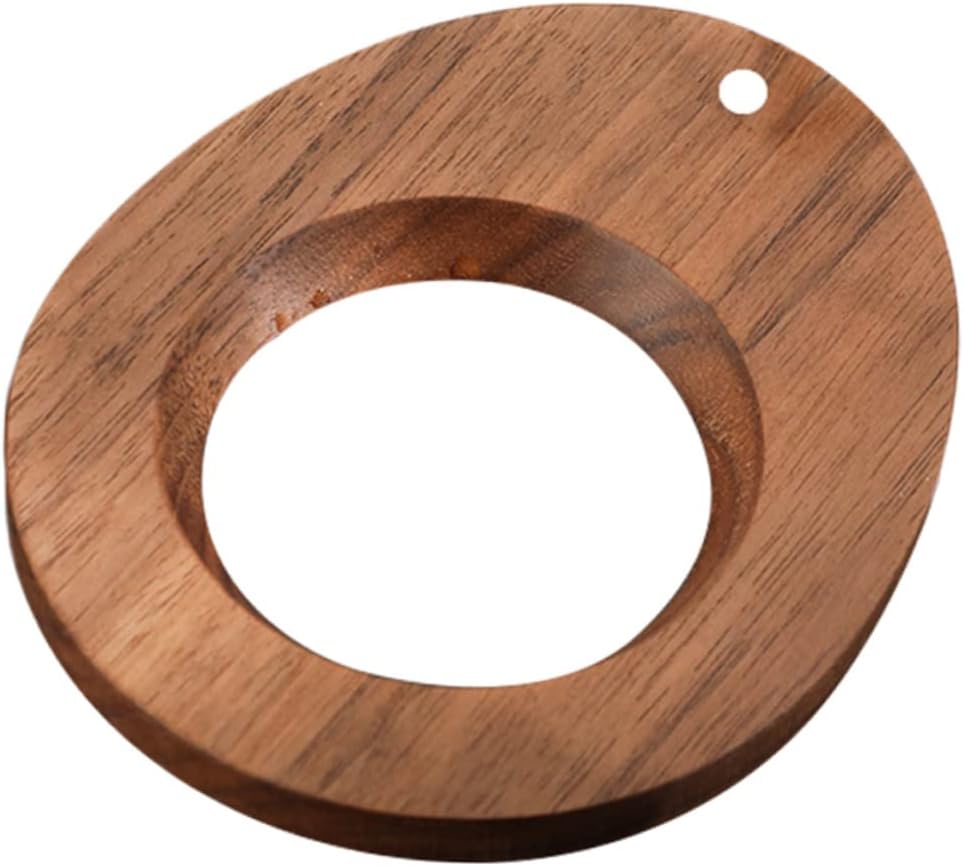 Reusable Coffee Cone Holder Stand for Home Brewing Walnut Coffee Filter Funnel Stand for Indoor Outdoor Use