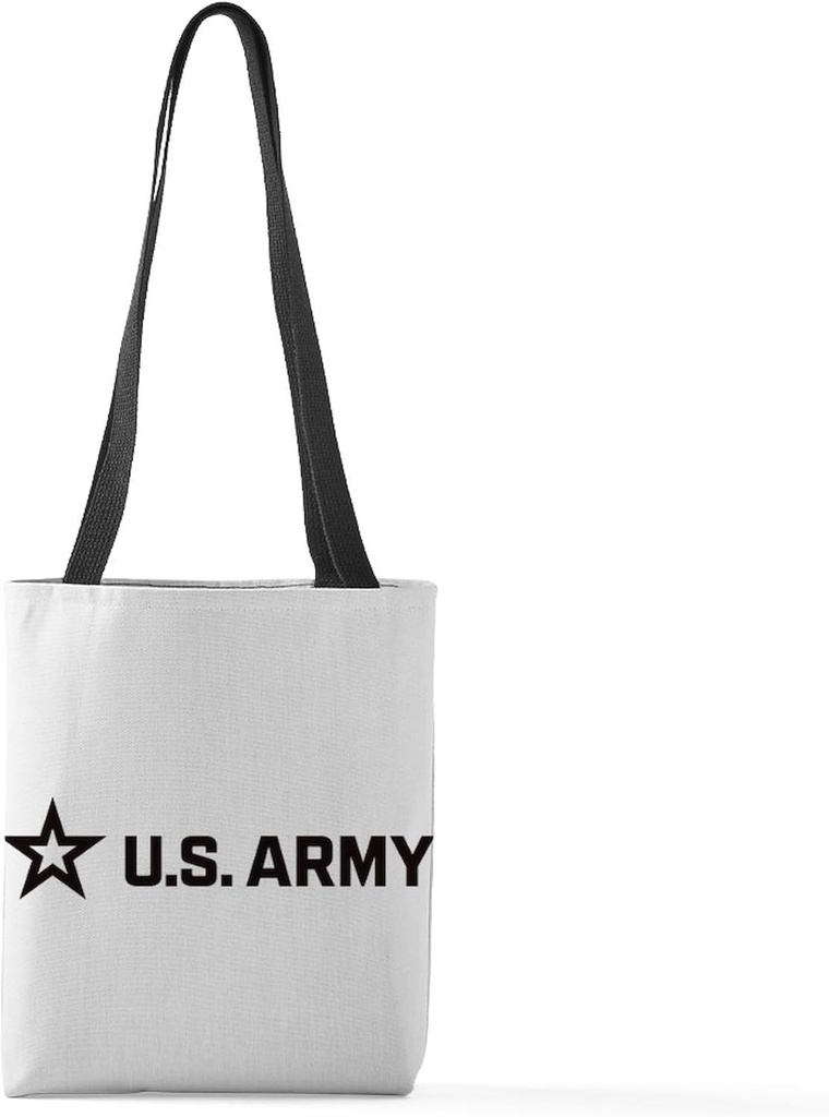 CafePress U.S. Army® Black Horizontal Logo Small Tote Bag 13"x13" Reusable Grocery Shopping Sling Tote Bag