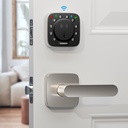 ULTRALOQ Bolt NFC Smart Lock with Handle Set, Built-in WiFi Keyless Entry Door Lock with Door Sensor, Smart WiFi Deadbolt, Smart Home Automation, 10 Months Battery, IP65 Waterproof