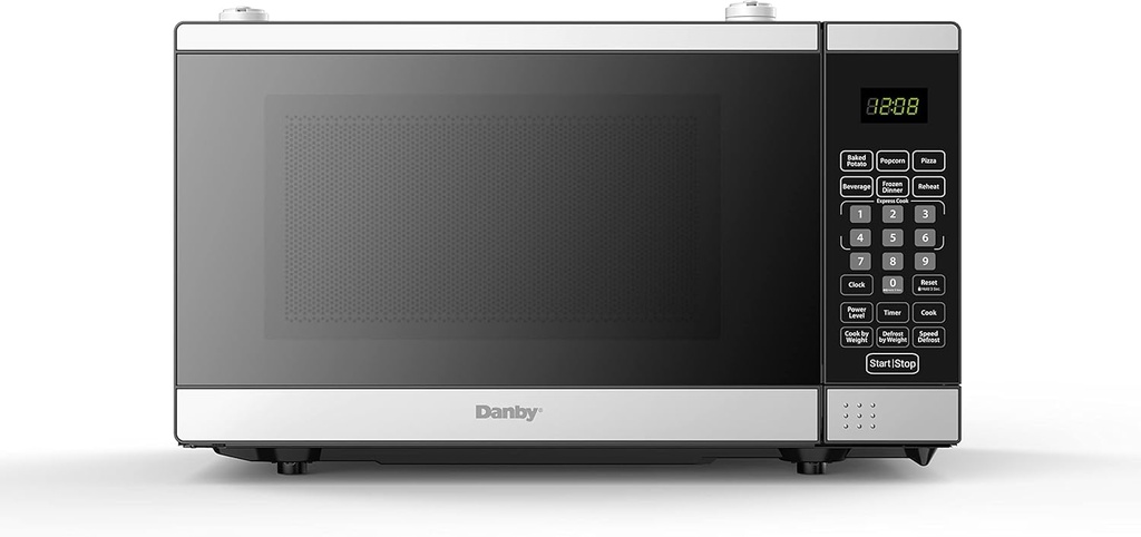 Danby DDMW007501G1 Countertop Microwave, Stainless Steel