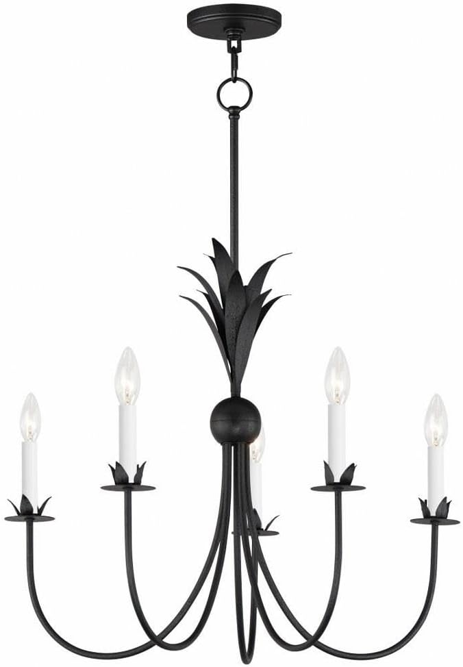 Maxim Paloma 5 Light Chandelier 22.5 x 26 Inches with Anthracite Finish