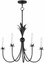 Maxim Paloma 5 Light Chandelier 22.5 x 26 Inches with Anthracite Finish