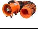 12In Utility Blower/Exhaust Axial Hose Fan Ventilation Fan 2800 m3/h High Velocity Portable Ventilator with 3m Duct Hose