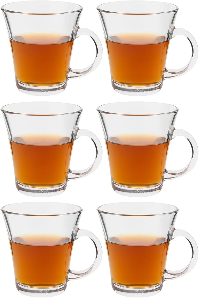 東洋佐々木ガラス Toyo Sasaki Glass P-06632-JAN Tea Break 220, 7.8 fl oz (220 ml), Made in Japan, Dishwasher Safe, Set of 6