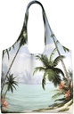 Tropical Palm Trees Canvas Tote Bag Reusable Grocery Bags Shopping Bags Large Canvas Bags with Handles