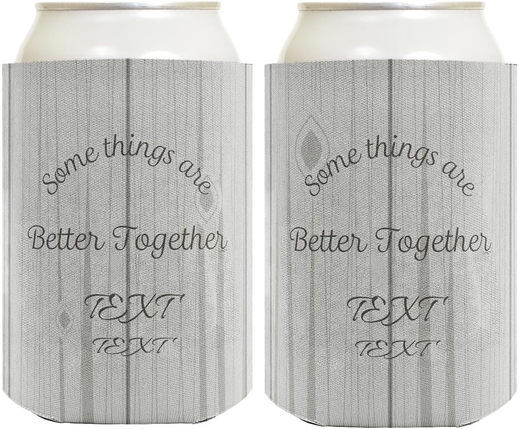 Bride To Be Gifts For Women Personalized Some Things Better Together 2-Pack Personalized Can Drink Thermocoolers
