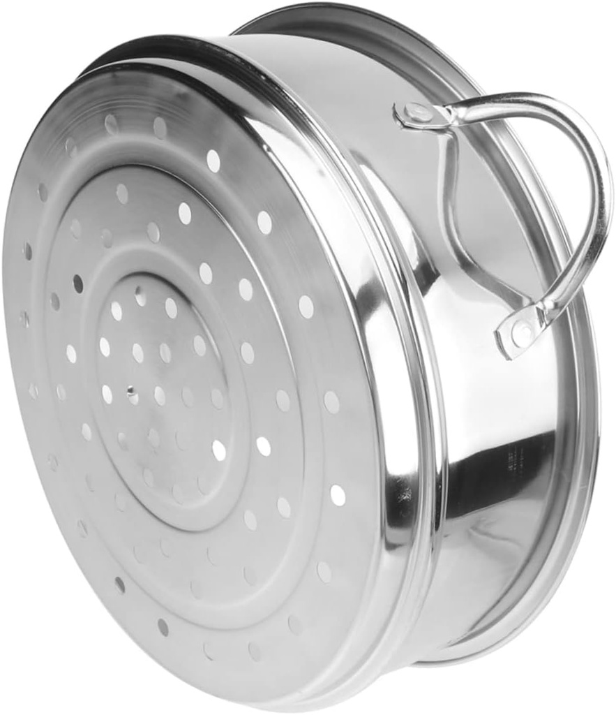 Stainless Steel Food Steamer Insert Versatile Kitchen Tool for Steaming Buns Rice Vegetables Seafood for Even Heating and Quick Cooking
