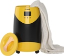 Topteng Yellow Towel Warmer 20Lwith Wheels, Towel Heater Hot Tub Towel Warmer Bucket Style Large Hot Towel Warmer Drying Rapid Heat-Up Auto Shut Off YE for Bathroom