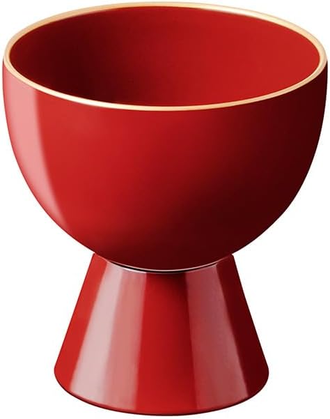 &NE NFC-368-RD Echizen Lacquer High-ground Celebration Guinrinks, Akane Vermilion, Hare and Kee, Diameter 2.3 x Height 2.6 inches (5.9 cm) x Height 2.6 inches (6.5 cm), Made in Japan, High Cup,