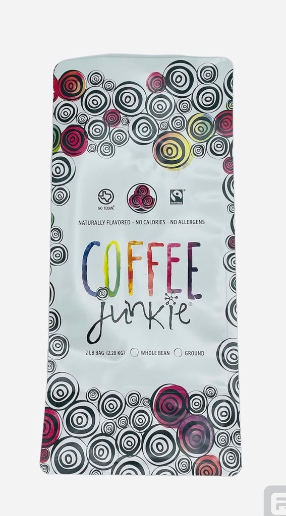 Coffee Junkie- Organic-Vanilla Bean Ice Cream 3lb Whole Bean Coffee